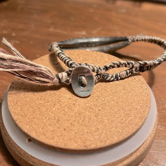 Chan Luu Braided Bracelet with Button Clasp - Picture 5 of 5